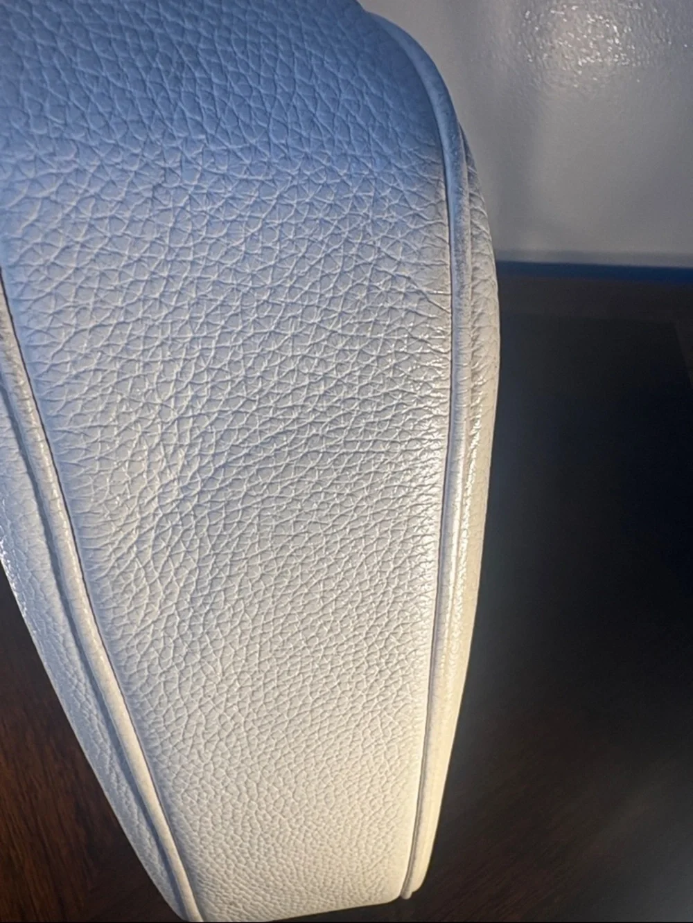 Coach White Pebbled Leather Hobo
